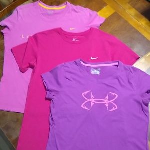 3 Bundle athletic tops.